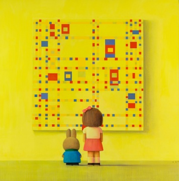 刘野 《百老汇往事》210cm×210cm 布面油画 2006©和美术馆
刘野 《百老汇往事》210cm×210cm 布面油画 2006©和美术馆