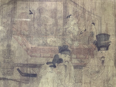 传10世纪周文矩《重屏》(灯箱)
传10世纪周文矩《重屏》(灯箱)