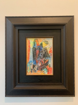吴大羽 《无题175》 39.4×27.8cm 纸本蜡彩 约1950
吴大羽 《无题175》 39.4×27.8cm 纸本蜡彩 约1950
