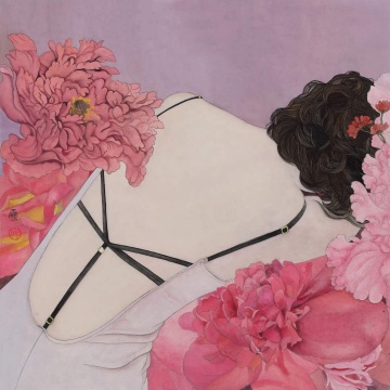 《影·三》48x48cm 纸本设色 2019
《影·三》48x48cm 纸本设色 2019