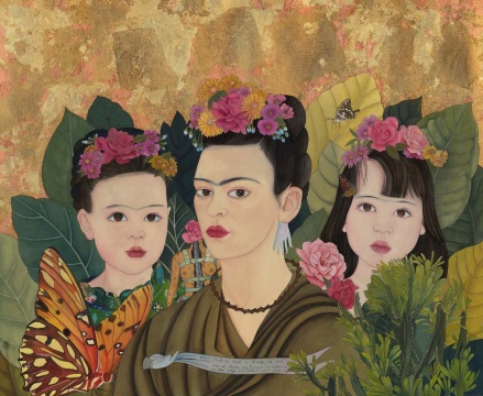 《弗里达,我》98x80cm 综合材料 2019
《弗里达,我》98x80cm 综合材料 2019