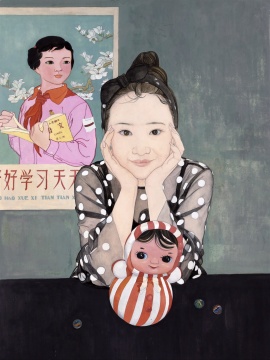 《它/玩伴·二》80x60cm 纸本设色 2018
《它/玩伴·二》80x60cm 纸本设色 2018
