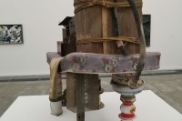 在香格纳北京的冬季展，有冰河世纪的猛犸象