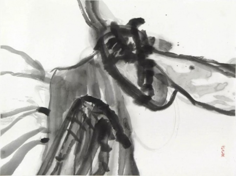 邱振中《观自在》51.5 x 68 cm 纸上水墨 2016
邱振中《观自在》51.5 x 68 cm 纸上水墨 2016