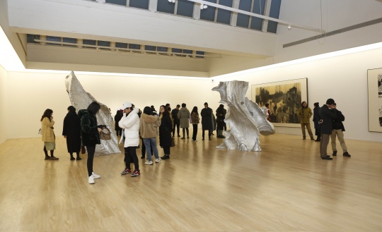 “五个独白的空间对话”展览现场
“五个独白的空间对话”展览现场