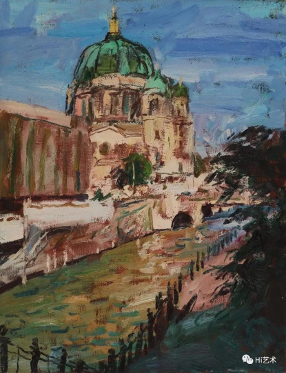 何冰《昔日东柏林》65×50cm 布面油画 1995 何冰《昔日东柏林》65×50cm 布面油画 1995