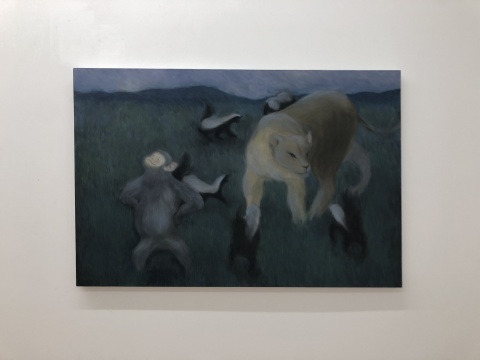 黄冰洁 《平静》  80×120cm 布面油画 2017
