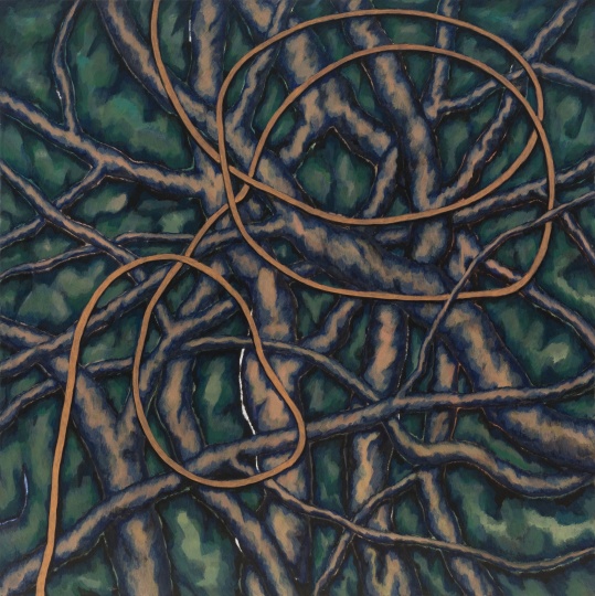 李满金 《丛林》150×150cm 布面丙烯 2019
李满金 《丛林》150×150cm 布面丙烯 2019