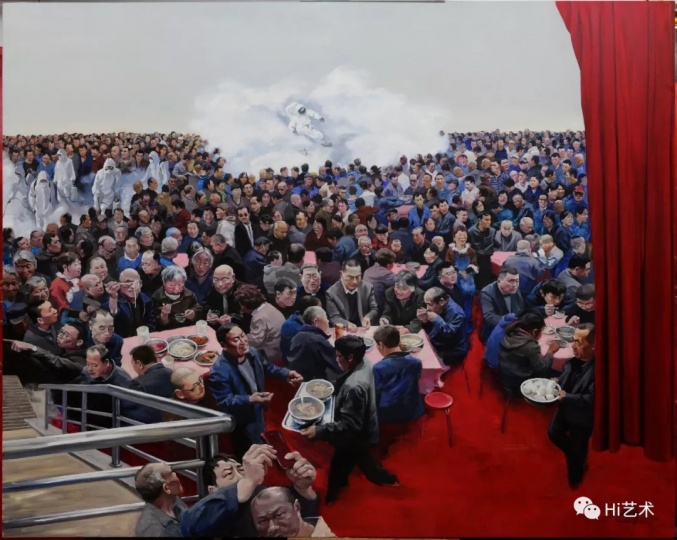《现实生活》 200×250cm 布面油画 2016
