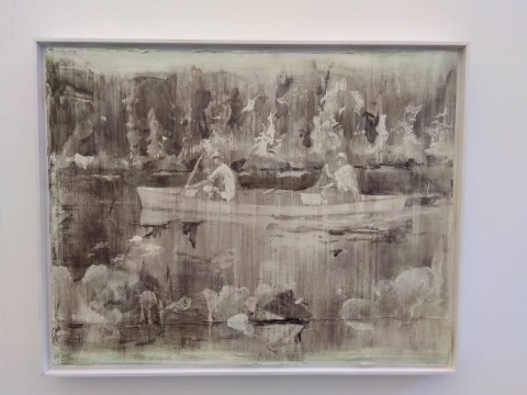涂曦 《行舟 No.3》70×90cm 布面油画 2018
涂曦 《行舟 No.3》70×90cm 布面油画 2018