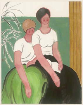 姚浩 《黑裙子&绿裙子》 90×70cm 纸本水墨 2019
姚浩 《黑裙子&绿裙子》 90×70cm 纸本水墨 2019