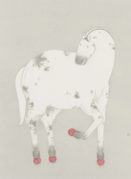 李戬 《高度》 115×85c m 纸本设色 2019
李戬 《高度》 115×85c m 纸本设色 2019