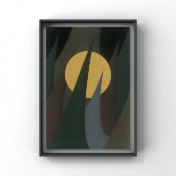 曾志钦 《侵蚀之二》 78×54cm 绢本设色&金箔 2019
曾志钦 《侵蚀之二》 78×54cm 绢本设色&金箔 2019