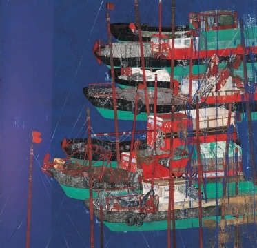 张云龙 《远航之泊二》90×90cm 工笔重彩 2016
张云龙 《远航之泊二》90×90cm 工笔重彩 2016