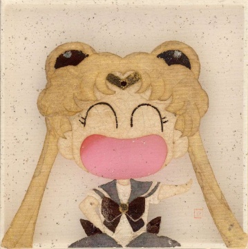 韩佳茜 《别别别》 18×18cm 绢本综合材料 2019
韩佳茜 《别别别》 18×18cm 绢本综合材料 2019