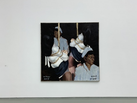 王兴伟《无题(孪生)》200×200cm 布面油画 2007
王兴伟《无题(孪生)》200×200cm 布面油画 2007