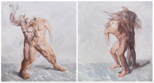 《冲突》140x130cm x2 布面油画 2020
《冲突》140x130cm x2 布面油画 2020