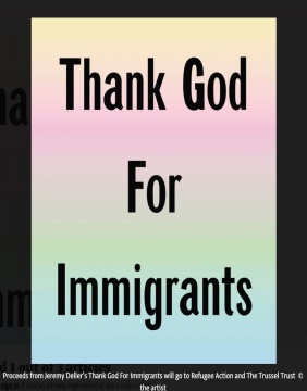 杰里米·戴勒《感谢上帝赐予我们移民》©杰里米·戴勒
