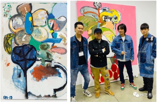 开幕隔日报导即刊登出蔡康永、周杰伦等与马丁内斯(Eddie Martinez)之合照(图片来源:The Value)
开幕隔日报导即刊登出蔡康永、周杰伦等与马丁内斯(Eddie Martinez)之合照(图片来源:The Value)