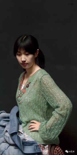 冷军 《肖像之相——小姜》120×60cm 布面油画 2011
冷军 《肖像之相——小姜》120×60cm 布面油画 2011