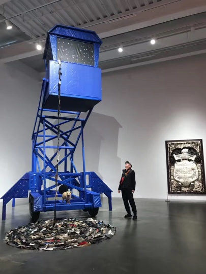 2019年,汪海涛在纽约New Museum(图:汪海涛)
2019年,汪海涛在纽约New Museum(图:汪海涛)