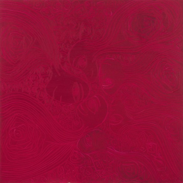 孔宁 《玫瑰河流》 180x180cm布面油画 2020
孔宁 《玫瑰河流》 180x180cm布面油画 2020