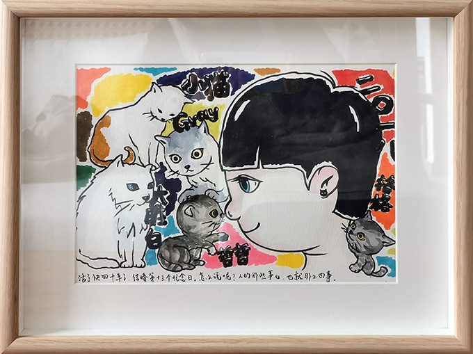 2018年,陈曦画的一幅漫画,作为和张雪瑞结婚纪念日的礼物
2018年,陈曦画的一幅漫画,作为和张雪瑞结婚纪念日的礼物