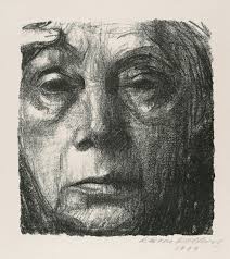 凯绥·珂勒惠支 （Käthe Kollwitz 1867-1945）《自画像》 37.4×26.9cm 牛皮纸上的平板印刷 1934加拿大国家美术馆馆藏  图片: NGC

