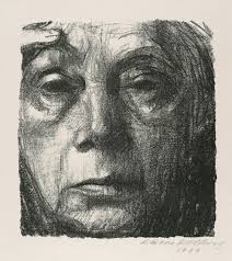 凯绥·珂勒惠支 (Käthe Kollwitz 1867-1945)《自画像》 37.4×26.9cm 牛皮纸上的平板印刷 1934加拿大国家美术馆馆藏 图片: NGC
凯绥·珂勒惠支 (Käthe Kollwitz 1867-1945)《自画像》 37.4×26.9cm 牛皮纸上的平板印刷 1934加拿大国家美术馆馆藏 图片: NGC