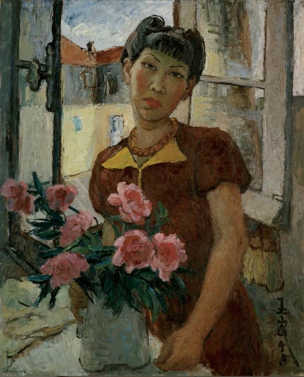 潘玉良《自画像》73×59cm 油画 1945

