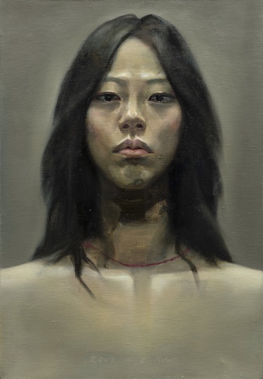 宋琨《尊严》60×45cm 布面油画 2002

