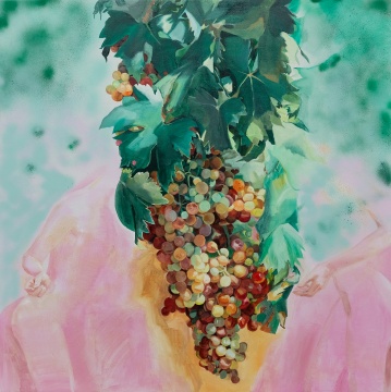 苑瑗《是什么使我们分开》120x120cm 布面油画 2020
苑瑗《是什么使我们分开》120x120cm 布面油画 2020