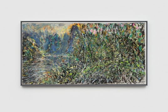 《桂林阳朔》 98x197cm 丙烯水墨宣纸 2019
《桂林阳朔》 98x197cm 丙烯水墨宣纸 2019