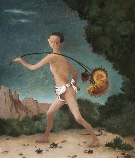 颜秉卿 《少年》 50×43cm 木板坦培拉 2019
颜秉卿 《少年》 50×43cm 木板坦培拉 2019