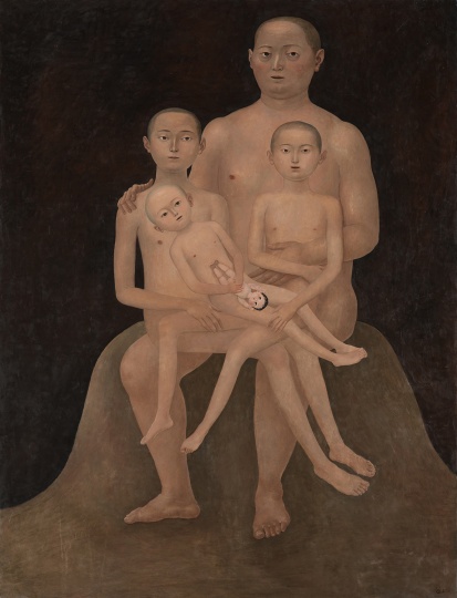 颜秉卿 《遗传》 170×130cm 木板坦培拉 2019
颜秉卿 《遗传》 170×130cm 木板坦培拉 2019