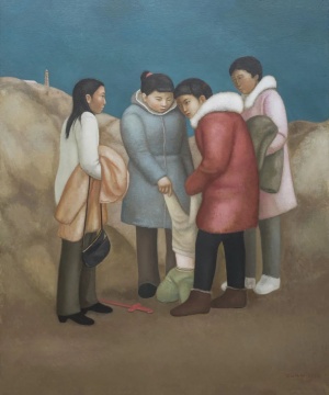 段建伟 《北泉寺三》 180×150cm 布面油画 2018
段建伟 《北泉寺三》 180×150cm 布面油画 2018