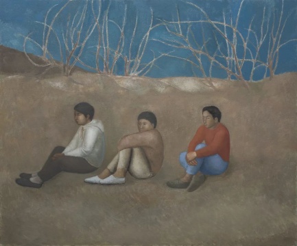 段建伟 《三少年》 150×180cm 布面油画 2018
段建伟 《三少年》 150×180cm 布面油画 2018