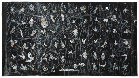 《昆虫的文字》 60×110cm 综合材料 2019
《昆虫的文字》 60×110cm 综合材料 2019