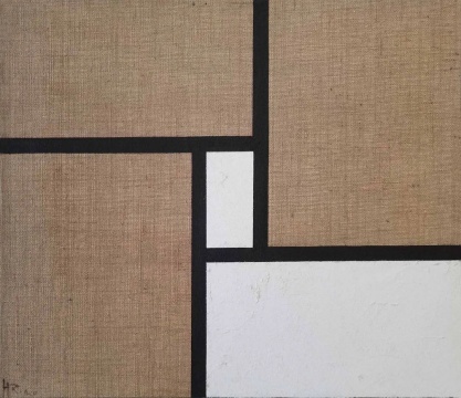 黄锐《无题(禅空间系列)》80×95cm 布面油画 2020
黄锐《无题(禅空间系列)》80×95cm 布面油画 2020