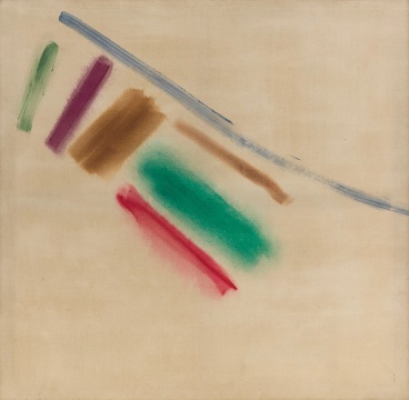 《潮汛》162×166cm 布面丙烯 1979
《潮汛》162×166cm 布面丙烯 1979