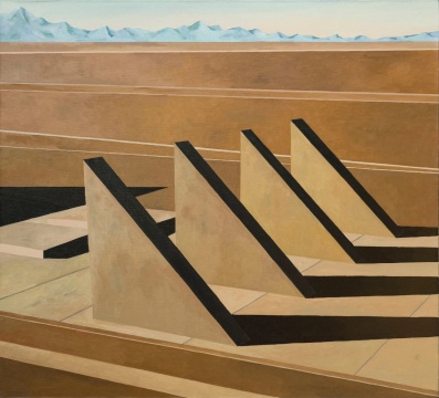 刘港顺《世界》100×110cm 布面油画 2019
刘港顺《世界》100×110cm 布面油画 2019