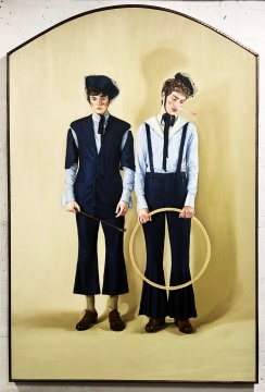 张钊瀛 《书信—匹诺曹与少年》 200×133cm 布面油画 2019
张钊瀛 《书信—匹诺曹与少年》 200×133cm 布面油画 2019