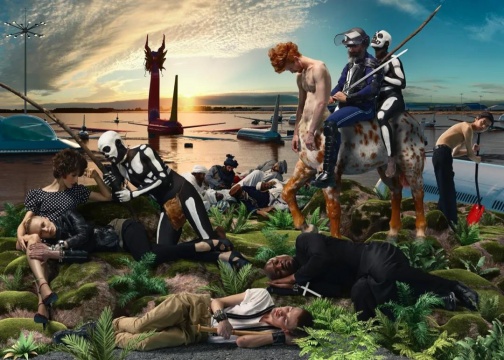 《神圣的寓言 - 骑士与死亡》150×250cm 彩色激光银盐打印 2011
《神圣的寓言 - 骑士与死亡》150×250cm 彩色激光银盐打印 2011