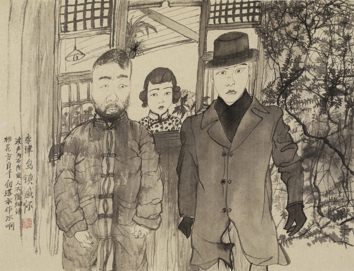 《乌镇怀旧》 34.5×45.5cm 纸本设色 2020
《乌镇怀旧》 34.5×45.5cm 纸本设色 2020