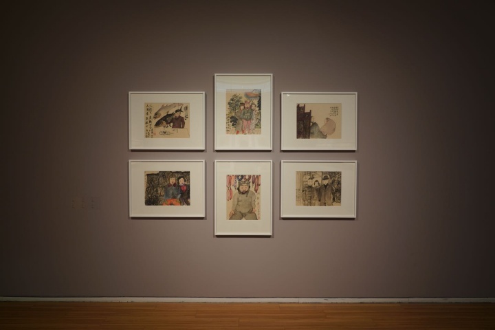 “忆江南”系列在展览现场
“忆江南”系列在展览现场