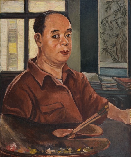 王济远 《自画像》 木板油画 91.5×76.3cm 1949

成交价：34.22万港元，华艺国际（香港）2019秋拍
