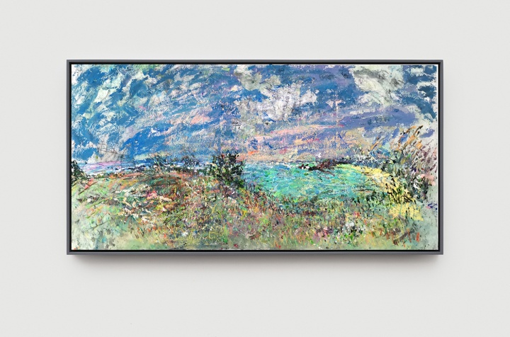 《读谷海岸》 100×196cm 纸本丙烯水墨 2020
《读谷海岸》 100×196cm 纸本丙烯水墨 2020