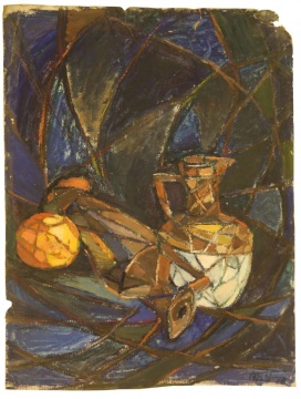 周迈由 《哥们儿》 49.5×38.5cm 纸本油画 1978
