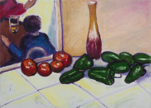 周迈由 《背影》50×70cm 布面油画 2012
周迈由 《背影》50×70cm 布面油画 2012