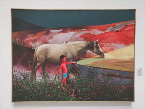 王晓勃 《寻找光明61》 160×70cm
王晓勃 《寻找光明61》 160×70cm